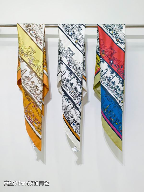 Hermes silk scarf 90X90cm E032235
